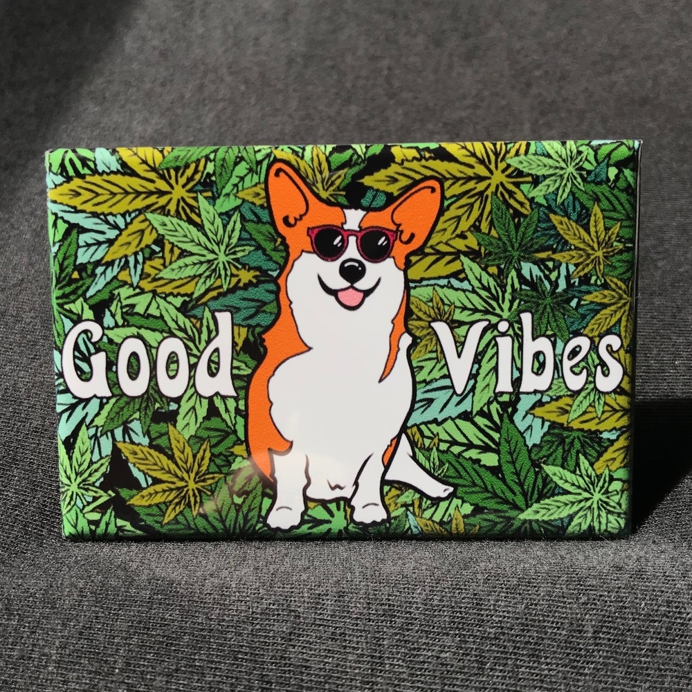 420 Corgi Magnet Funny Dog Art Gifts Home Decor